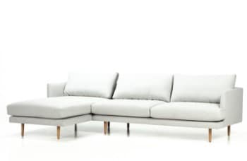 Wendelbo. Sofa med chaiselounge model 056 , lys grå
