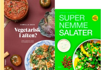 Vegetarisk i aften? af Camilla Skov og Supernemme salater af Sabrina Fauda-Role (2)