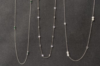 Three Sterling Silver Necklaces (3)