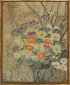 Sofie Otzena?: Flower picture - oil on canvas
