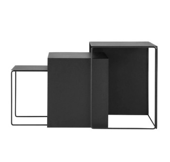 Ferm Living Cluster Tables set of 3 - Black