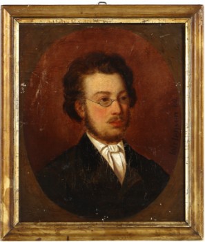 Johannes Jensen . Mandsportræt olie på lærred , 1800 tallet