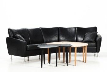 Brunstad buet sofa samt sofabord (2)