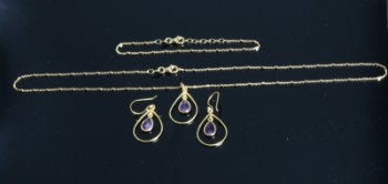Jewelry set with amethysts (5)