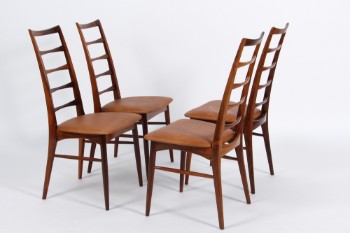 Niels Koefoed. Set of 4 chairs. model Lis of solid rosewood (4)