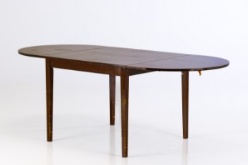Kai Winding for Slagelse Møbelværk. Spisebord af mahogni med halvrunde klapper, 1950erne
