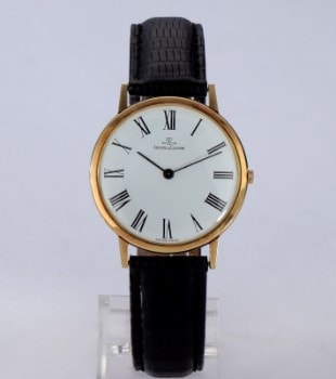 Jaeger-LeCoultre Ultra Thin. Herreur i 18 kt. guld med hvid skive, ca. 1970erne