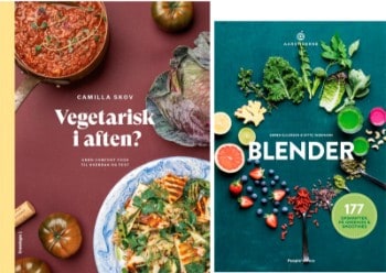 Blender - 177 opskrifter på greenies & smoothies af Søren Ejlersen & Ditte Ingemann og Vegetarisk i aften? af Camilla Skov (2)