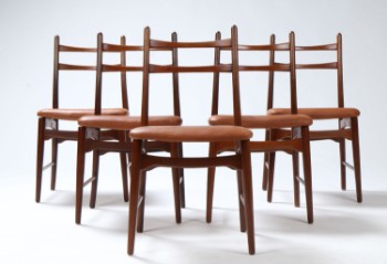 Dansk møbelproducent. Spisebordstole i teak (5)