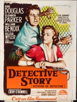 Fransk filmplakat, Detective Story, 1950erne