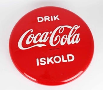 Ældre Coca-Cola plast reklameskilt