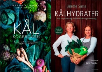 Kålhydrater af Anette Sams & Jane Faerber og Kålkogebogen af Per Bendix Jeppesen & Ulla Kidmose (2)