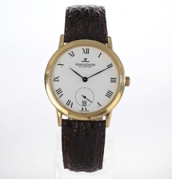 Jaeger-LeCoultre Gentilhomme. Automatisk herreur i 18 kt. guld med hvid skive, ca. 1990erne