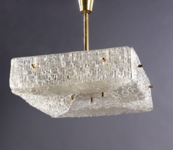 Calamari. Murano glass pendant from the 80s