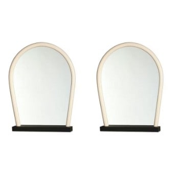 Wrong for Hay. 2 x Bent Wood mirror (2)