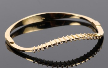 Cadeaux. Diamond bracelet, 18 kt gold, 0.32 ct