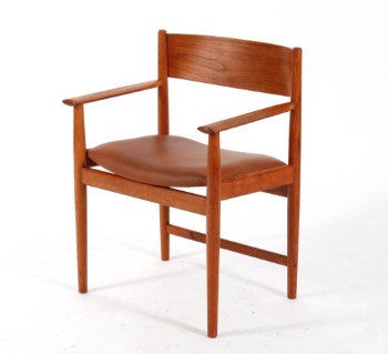 Kurt Ostervig. Armchair with solid teak frame