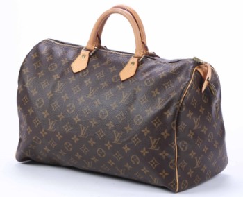 Louis Vuitton Speedy 40 Håndtaske af Monogram Canvas Læder