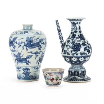 Collection of Chinese porcelain, 1900s (3)