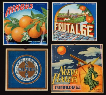Fire små, spanske appelsinreklamer (4)
