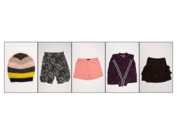 Storm & Marie, Black Lily samt Champion. Skjorte, nederdel, shorts, hue og bluse. Str. 40/L. (6)