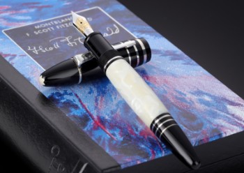 Montblanc Writers Edition: F. Scott Fitzgerald limited edition fountain pen with nib of 18 kt. gold - box + cert. 2003