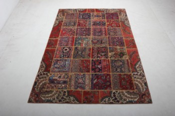 Persisk Patchwork tæppe, 310x215 cm