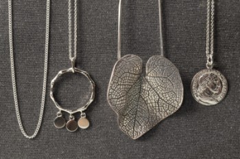 Collection of sterling silver necklaces (4)