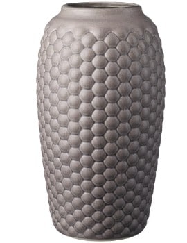 1717 - FDB Møbler S8 Lupin vase, stentøj, warm grey