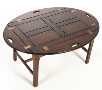 English Butlers Tray mahogany coffee table, latter half of the 20th century