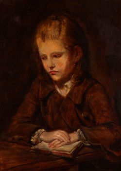Unknown artist. Copy after Jean-Baptiste Greuzes Boy with book