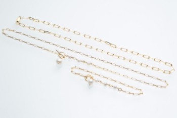 Aagaard. Gold-plated sterling silver jewelry (3)