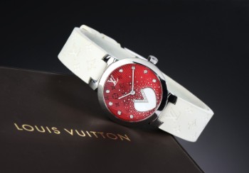 Damearmbåndsur fra Louis Vuitton, model Tambour Rose, ref. Q1J05