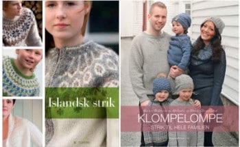 Islandsk strik af Oddny S. Jonsdottir og Klompelompe - strik til hele familien af Hanne Andreassen Hjelmås & Torunn Steinsland (2)