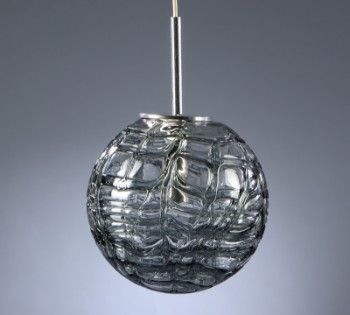 Doria. Pendant from the 70s in grey-blue glass