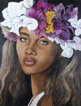Bente Jepsen. Miss Hawaii, 130 x 110 cm