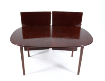Ole Wanscher Rungstedlund mahogany dining table with additional plates. (3)