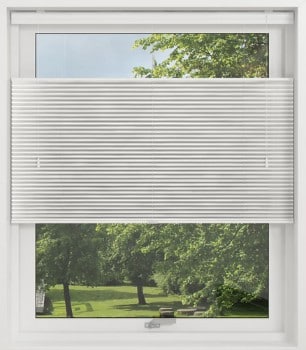1608 - Thin pleated curtain - Touch Split - White 120 x H 160 cm