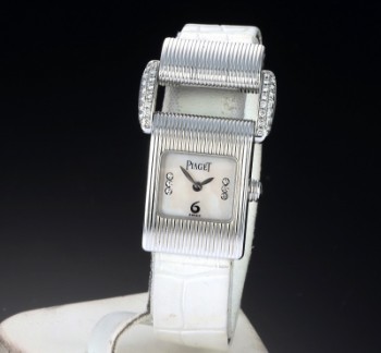 Piaget Protocol. Ladies watch in 18 kt. white gold with diamonds, 2000s