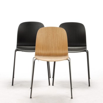 Iskos-Berlin for Muuto. Three chairs, model Fiber Side Chair (3)