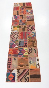 Persian Patchwork rug, 347 x 80 cm