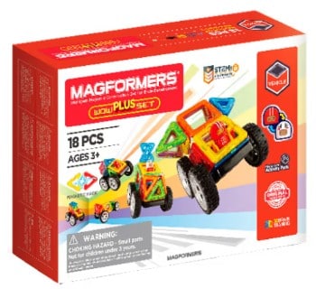 1608 - Magformers byggesæt - Wow Plus Set - 18 dele - magnetisk legetøj