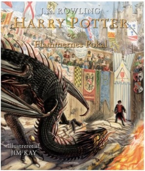 Harry Potter og Flammernes Pokal af J. K. Rowling - Illustreret udgave - Indbundet