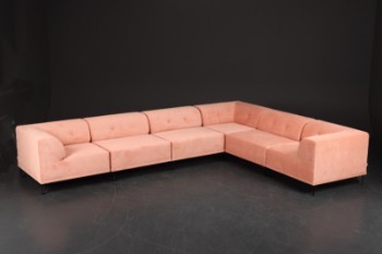 Nomad Dot modular sofa, upholstered in velvet (6)