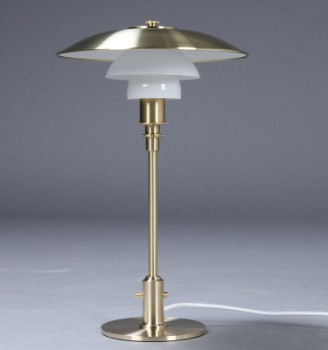 Poul Henningsen. PH 3/2 bordlampe, Limited Edition Messing/Opal.