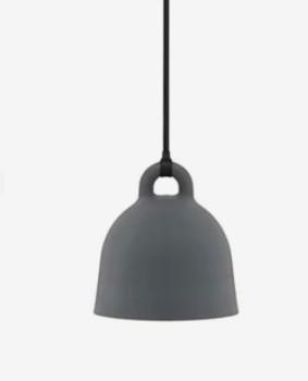 Normann Copenhagen. Bell lampe, x-small, grå - H: 23 cm.