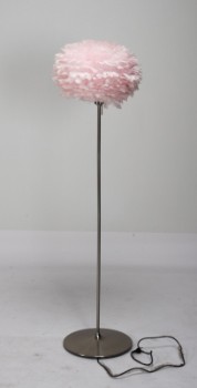 Anders Klem for Umage. Floor lamp model Santé Floor / Eos medium, steel / pink