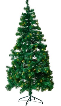 1704 - Kunstigt juletræ m/ 240 LED lys i varm hvid