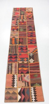 Persian Patchwork rug, 370 x 80 cm