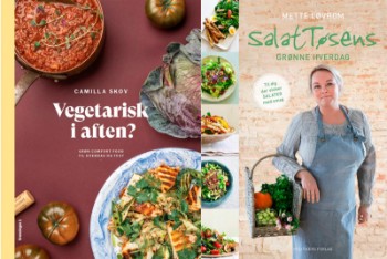 Vegetarisk i aften? af Camilla Skov og Salattøsens grønne hverdag af Mette Løvbom (2)